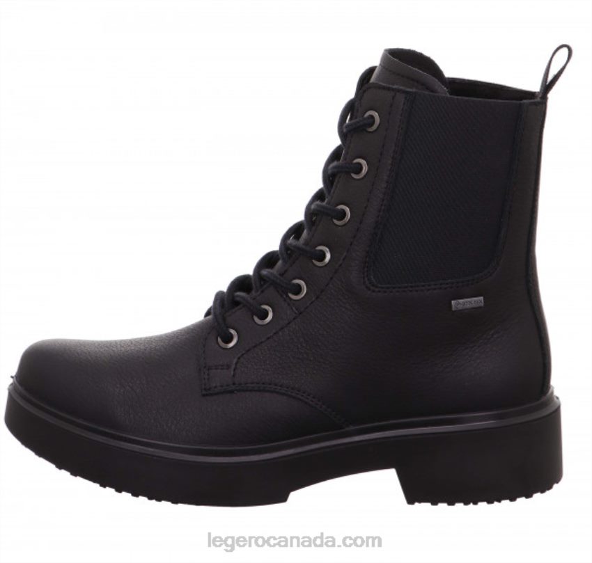ANGEL Lace-up Boots Black Women LegeroL8RZ315